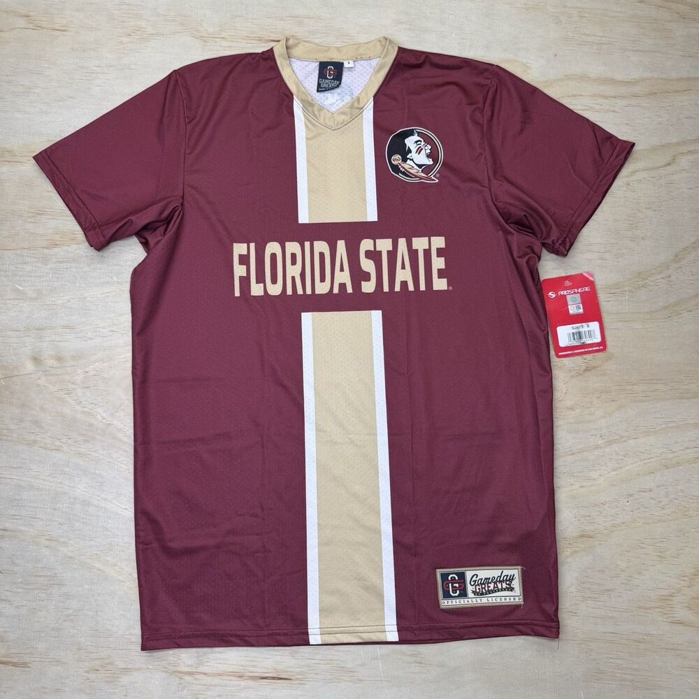 NEW Florida State Seminoles GameDay Greats Lightweight Soccer Fashion Jersey SM